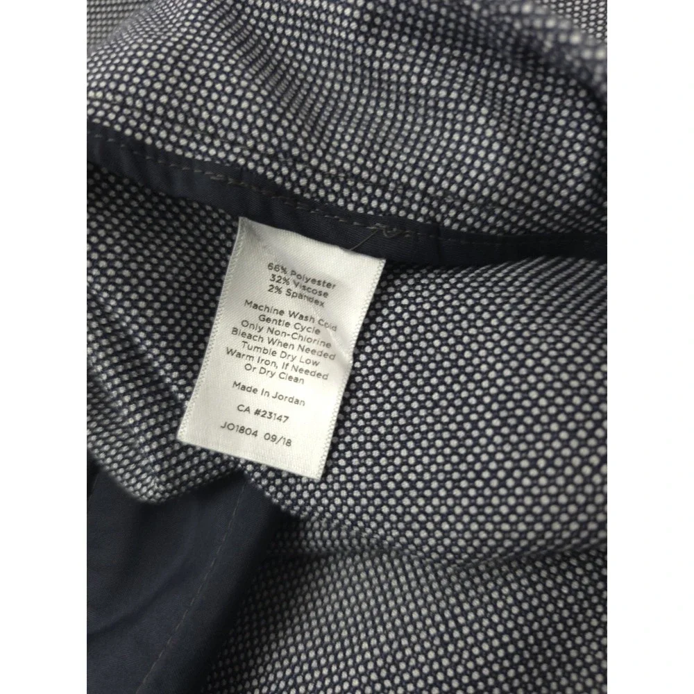 Talbots Women's High-Waist Straight Pants Size 18W Office Black And Gray Classic